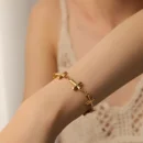 Golden Cross Link Chain – Bold & Timeless Christian Bracelet