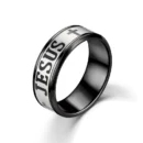 Jesus Name Engraved Band – Christian Ring