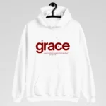 Grace | Ephesians 2:8 | Best Christian Hoodie - White