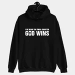 God Wins | Best Premium Christian Hoodie - Black