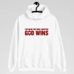God Wins | Best Premium Christian Hoodie - White