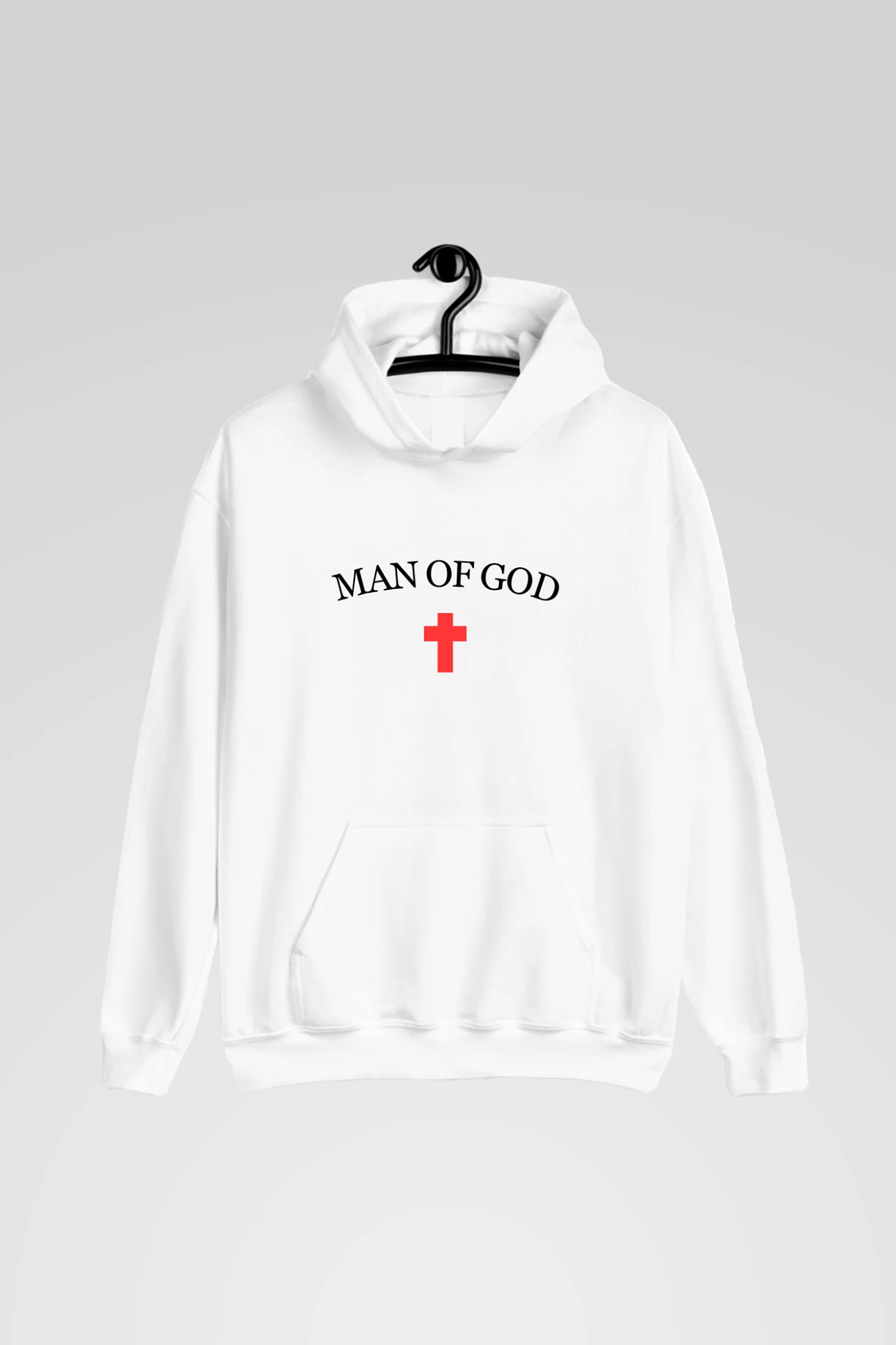 Man of God | Premium Christian Hoodie - White
