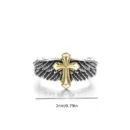 Divine Wings Cross – Christian Ring