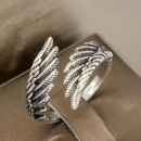 Silver Wings of Faith – Christian Ring