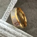 Jesus Name Engraved Band – Christian Ring