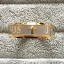 Jesus Name Engraved Band – Christian Ring