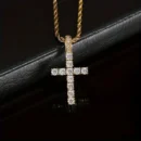 Heavenly Sparkle Diamond Cross Charm – Christian Necklace