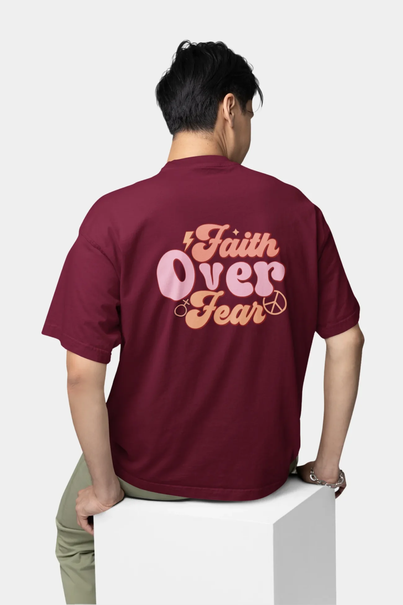 Faith Over Fear – Bold Christian T Shirt