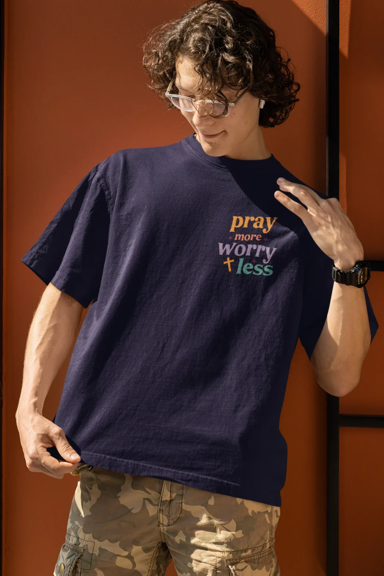 Pray More Worry Less – Christian T Shirt - Image 29