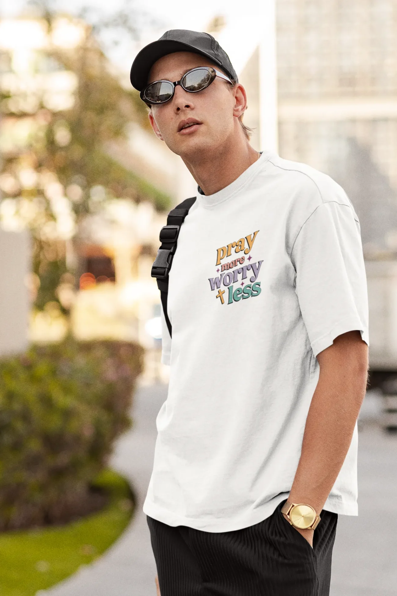 Pray More Worry Less – Christian T Shirt - Image 28