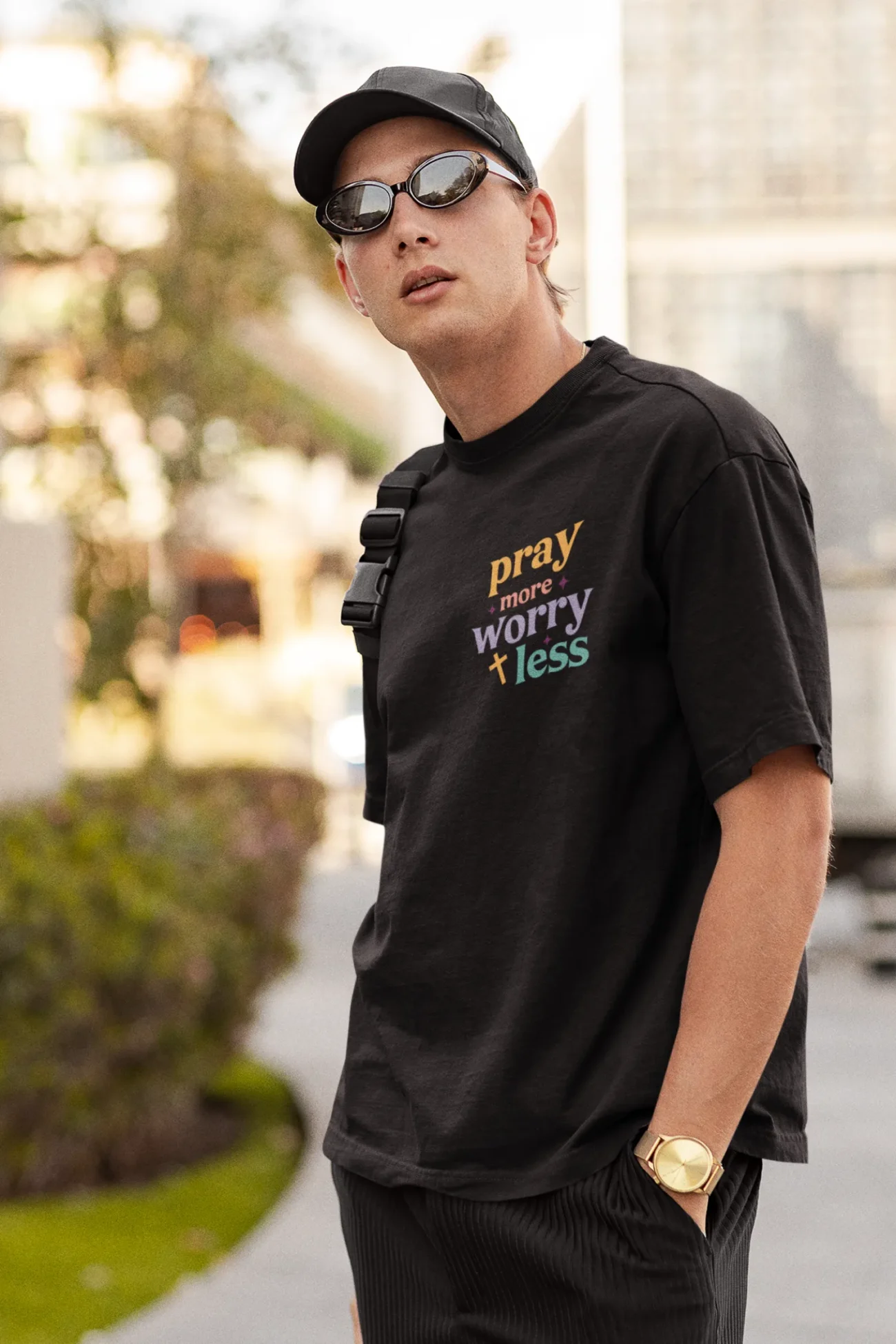 Pray More Worry Less – Christian T Shirt - Image 25