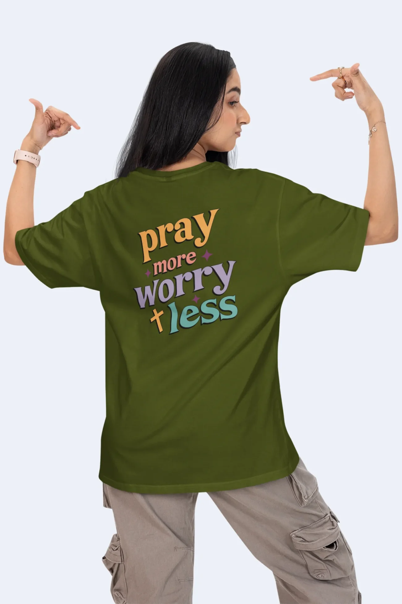 Pray More Worry Less – Christian T Shirt - Image 18