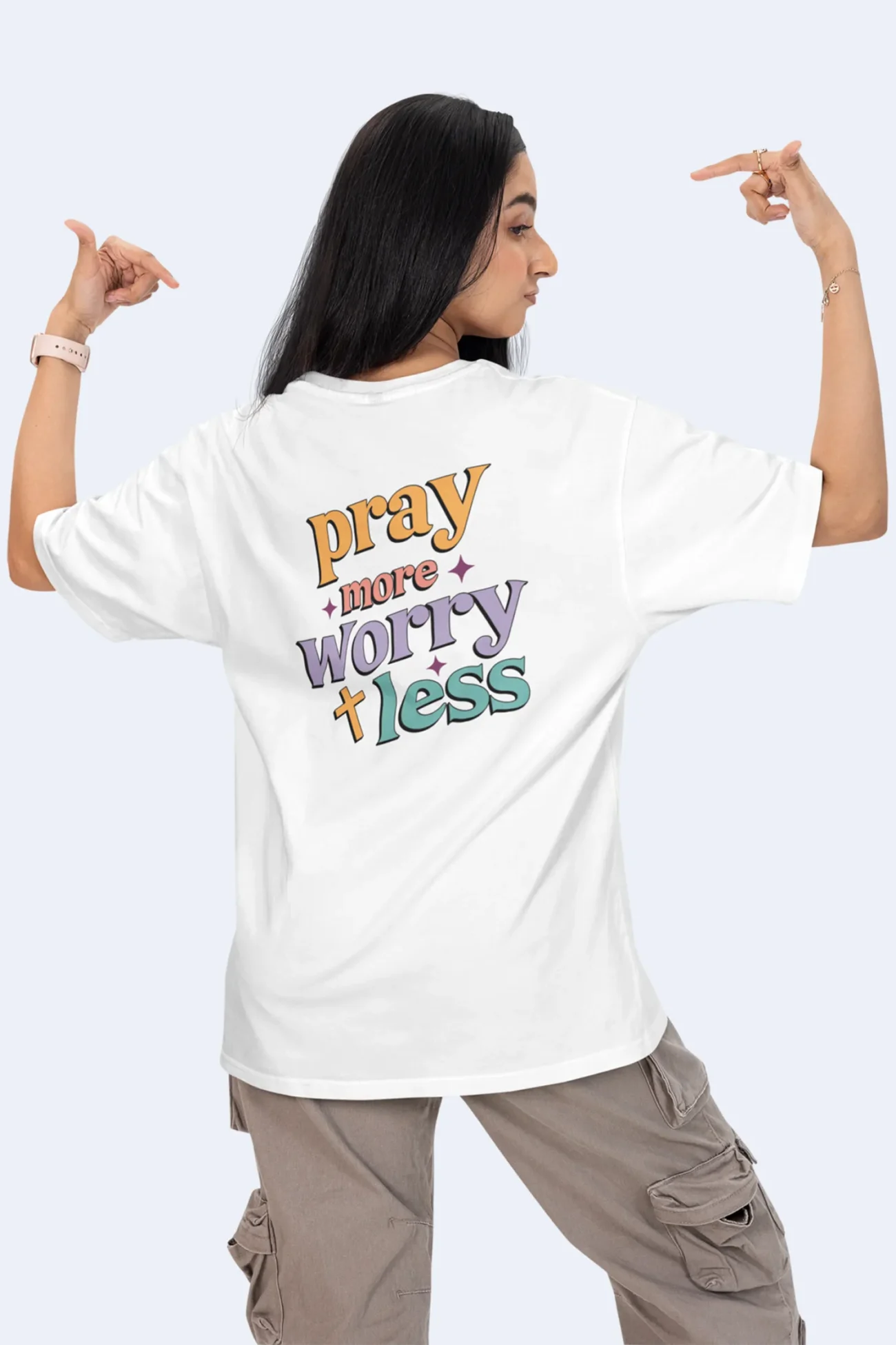 Pray More Worry Less – Christian T Shirt - Image 17