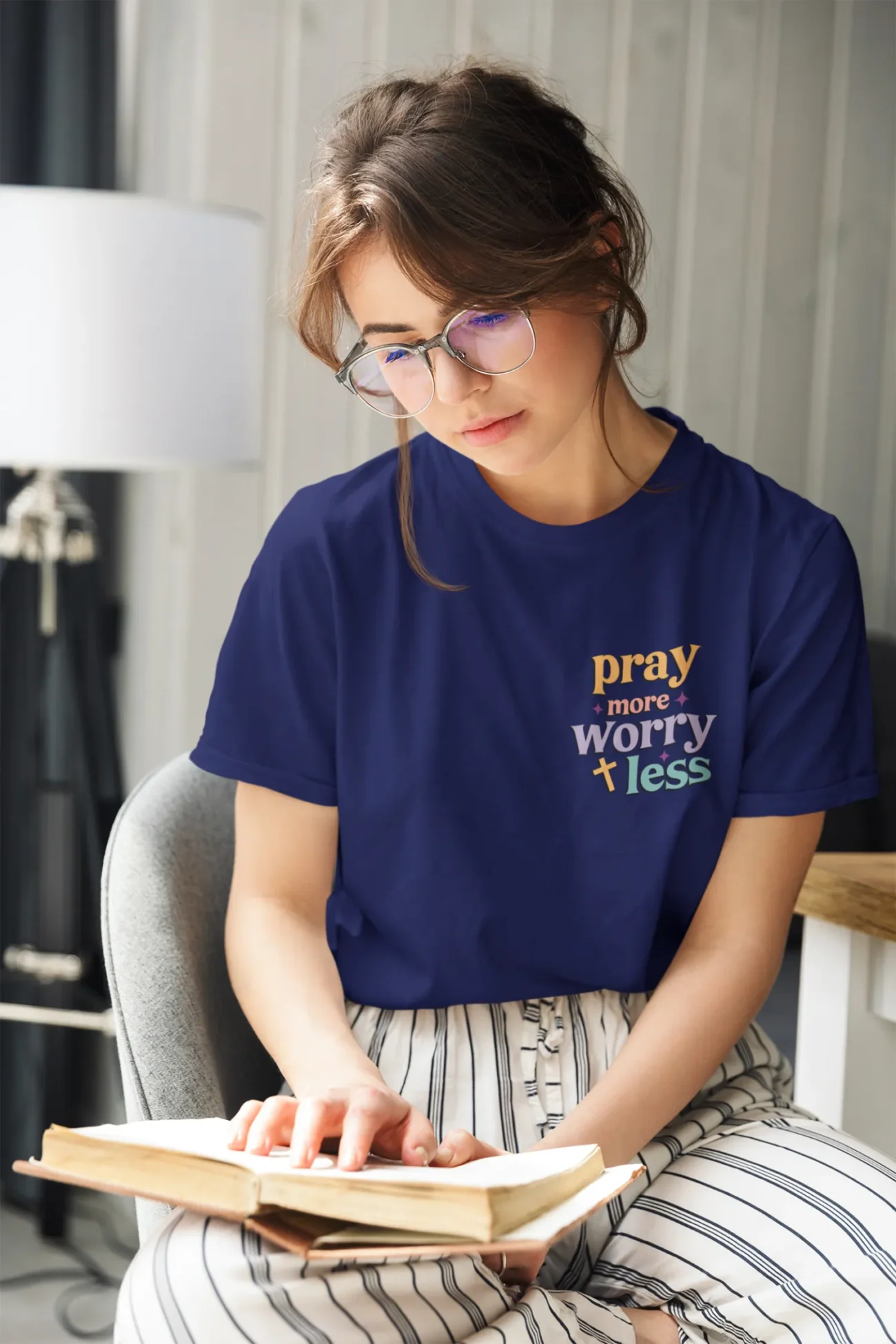 Pray More Worry Less – Christian T Shirt - Image 33