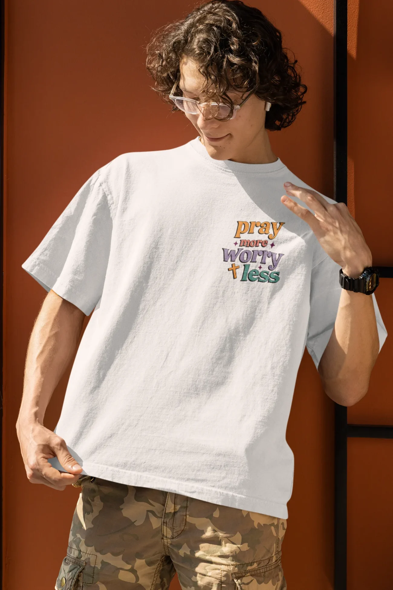 Pray More Worry Less – Christian T Shirt - Image 30