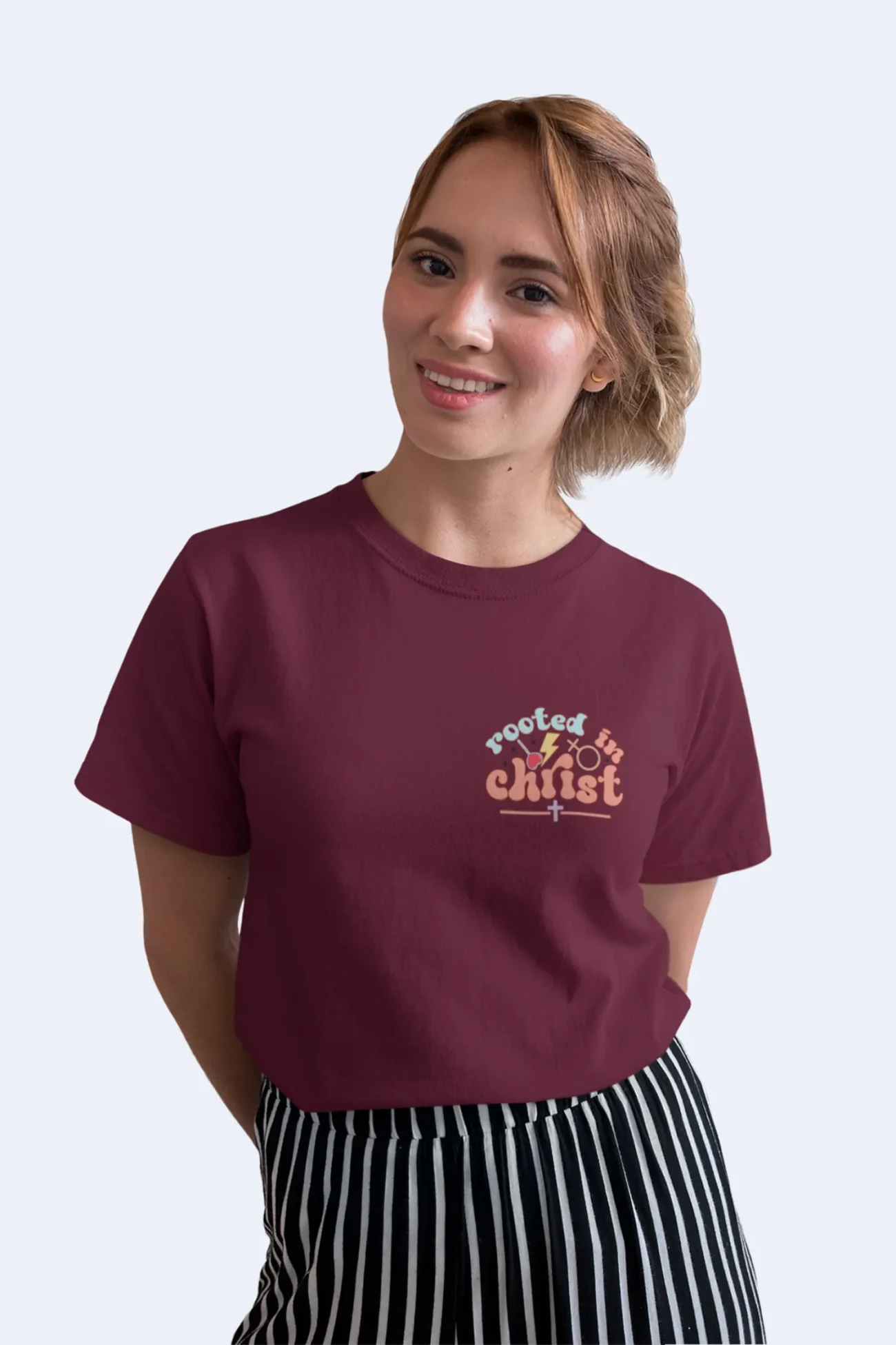 Rooted in Christ – Christian T Shirt
