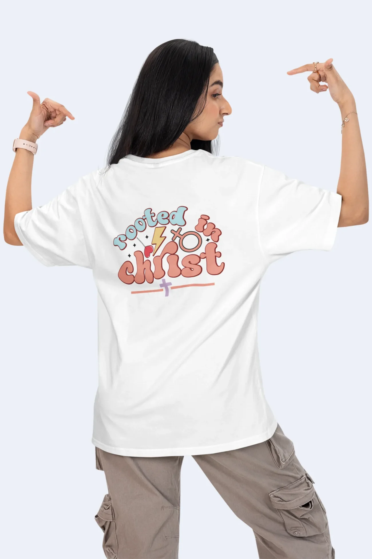 Rooted in Christ – Christian T Shirt - Image 2