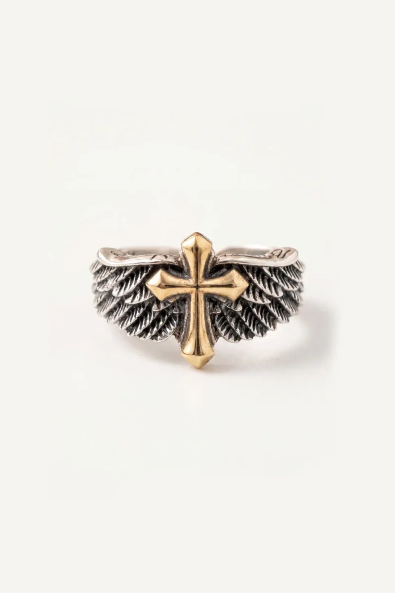 Winged Cross - Christian Faith Ring