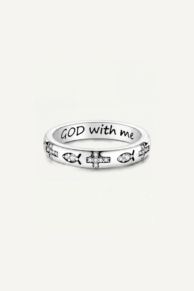 God With Me Ring – Christian Faith Ring