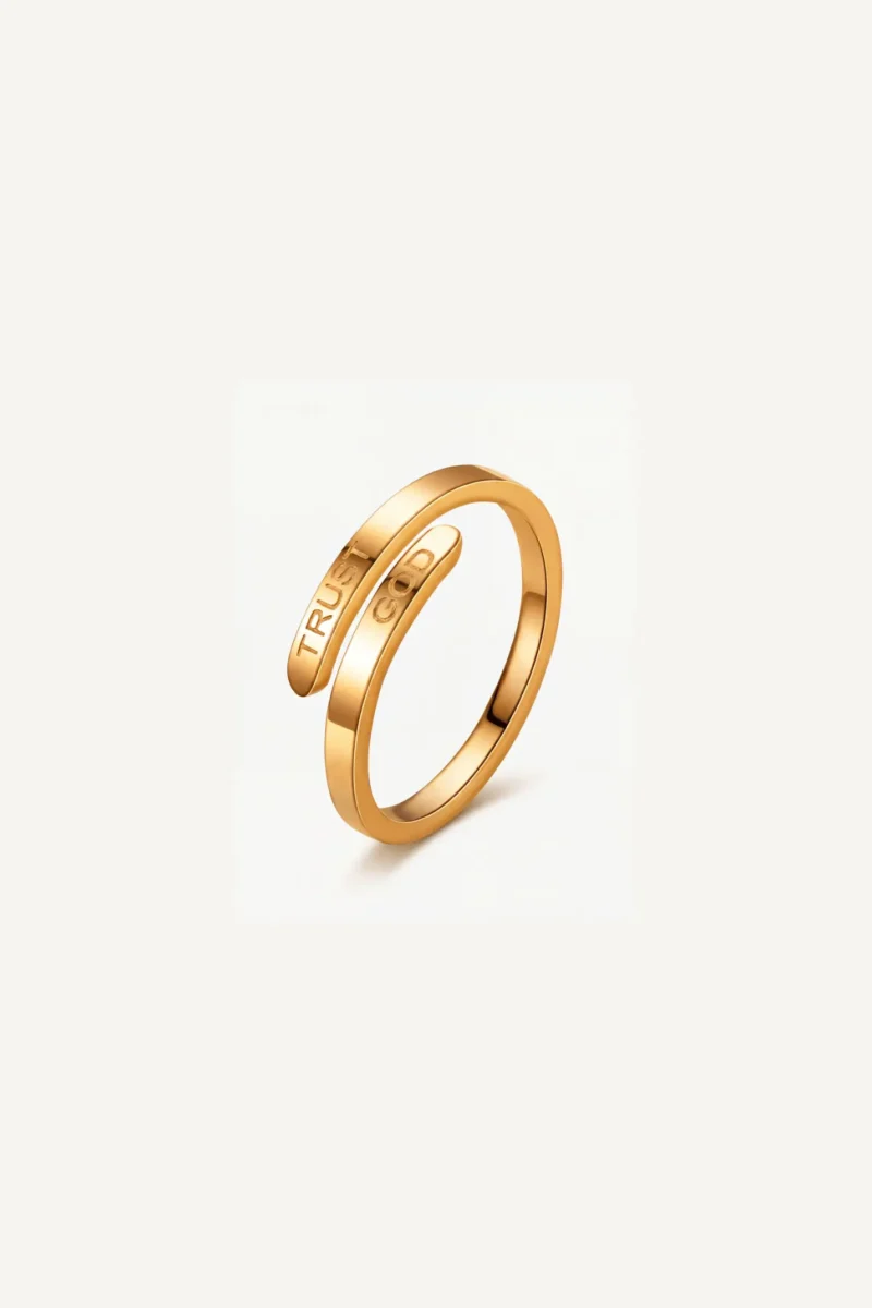 Trust in God Ring – Christian Faith Ring
