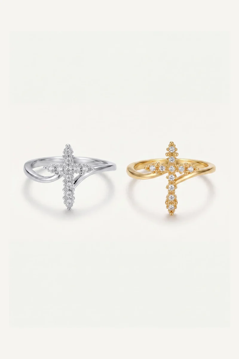 Grace Cross Ring - Christian Faith Ring