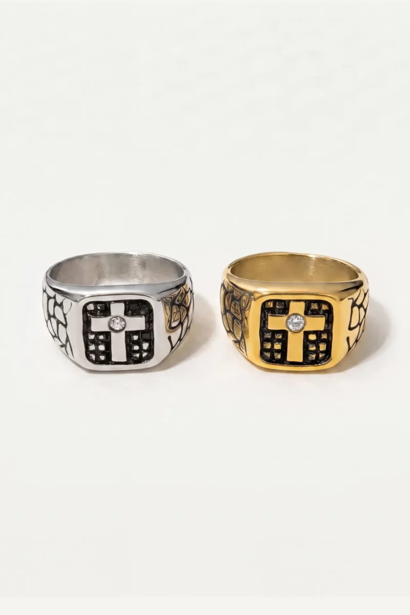 Crossguard Signet Ring – Christian Faith Ring