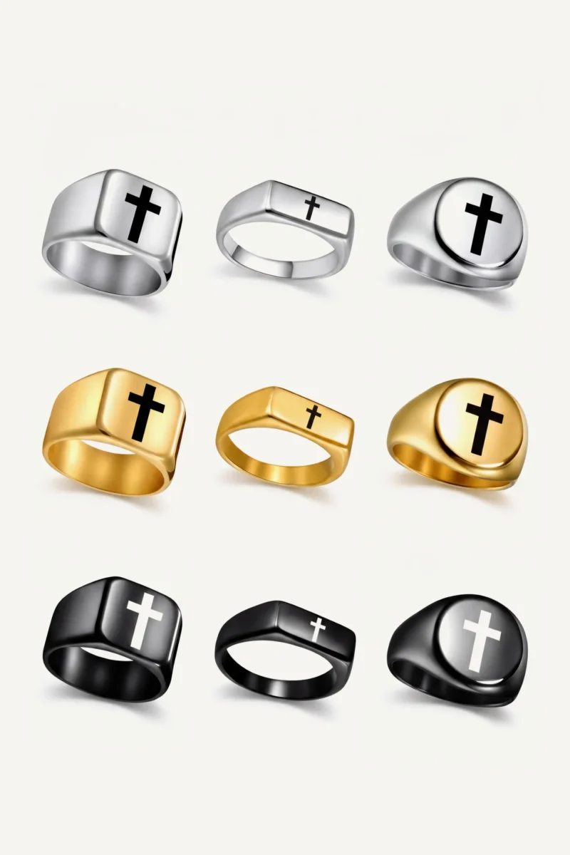 Cross Signet Ring – Christian Faith Ring