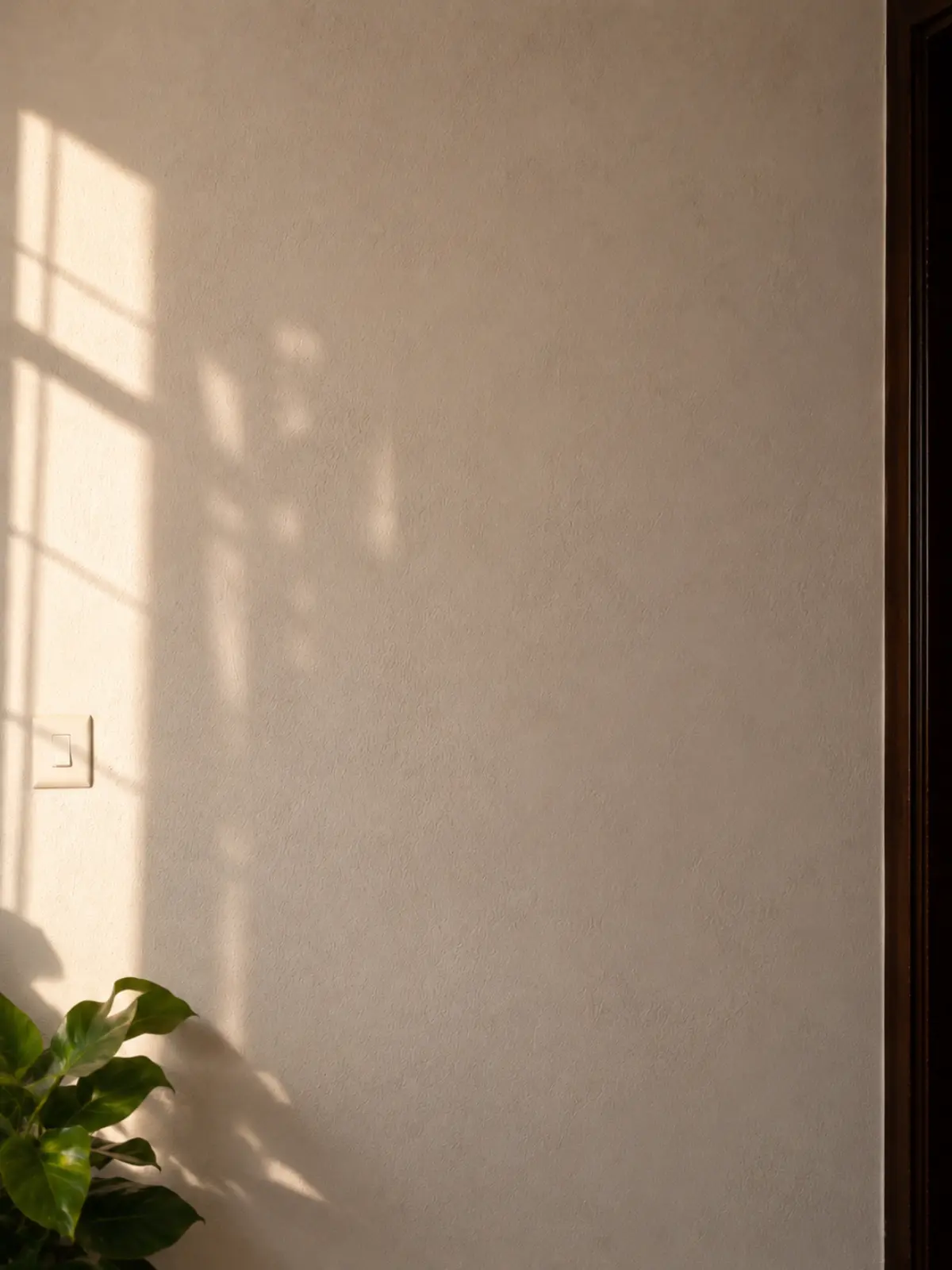 A plain empty wall before adding a Christian frame