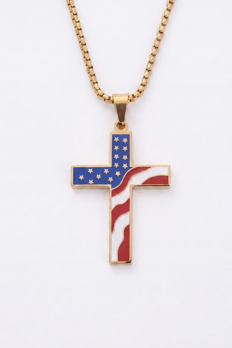 Faith & America – Christian Cross Necklace