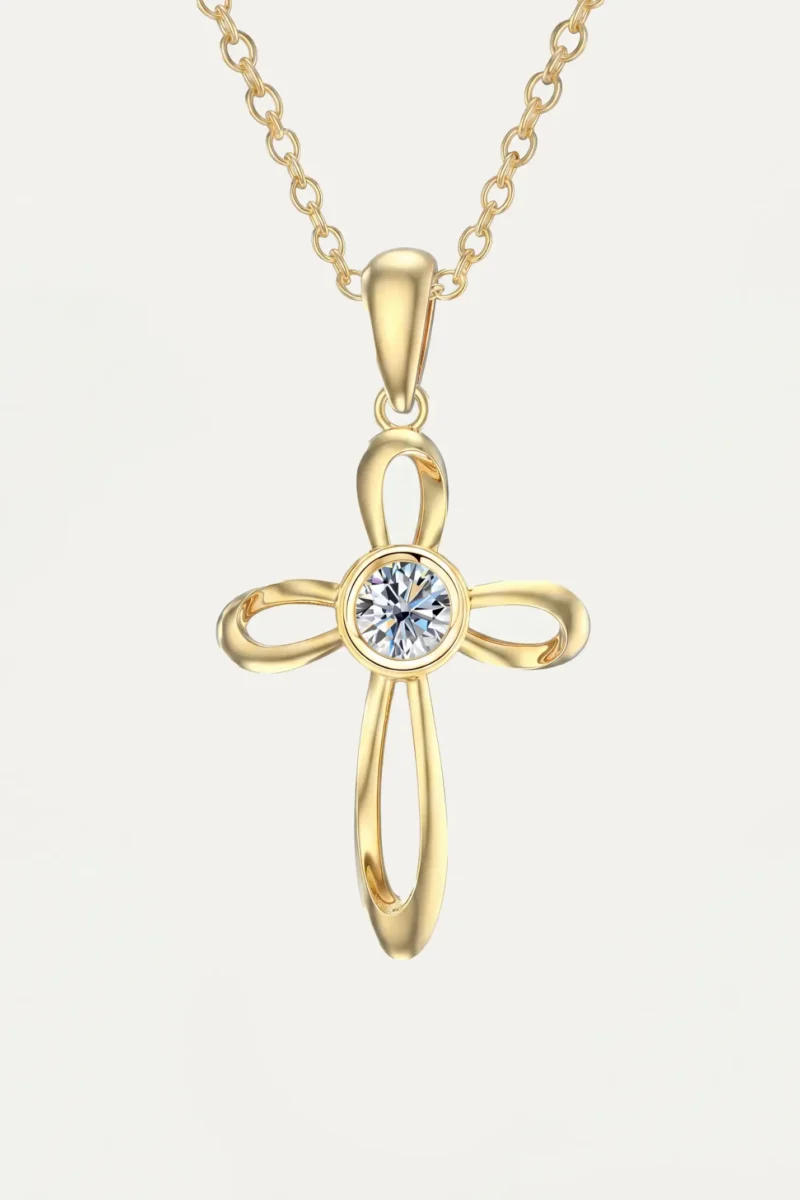 Radiant Grace – Christian Cross Necklace