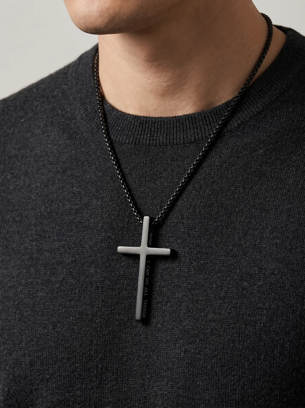 Stainless steel cross necklace