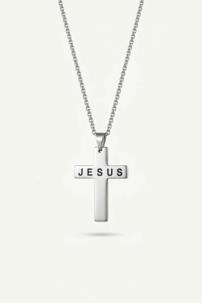 Jesus Above All – Christian Cross Necklace