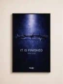 By His Wounds We Are Healed Wall Frame featuring Crown of Thorns Christian Artwork