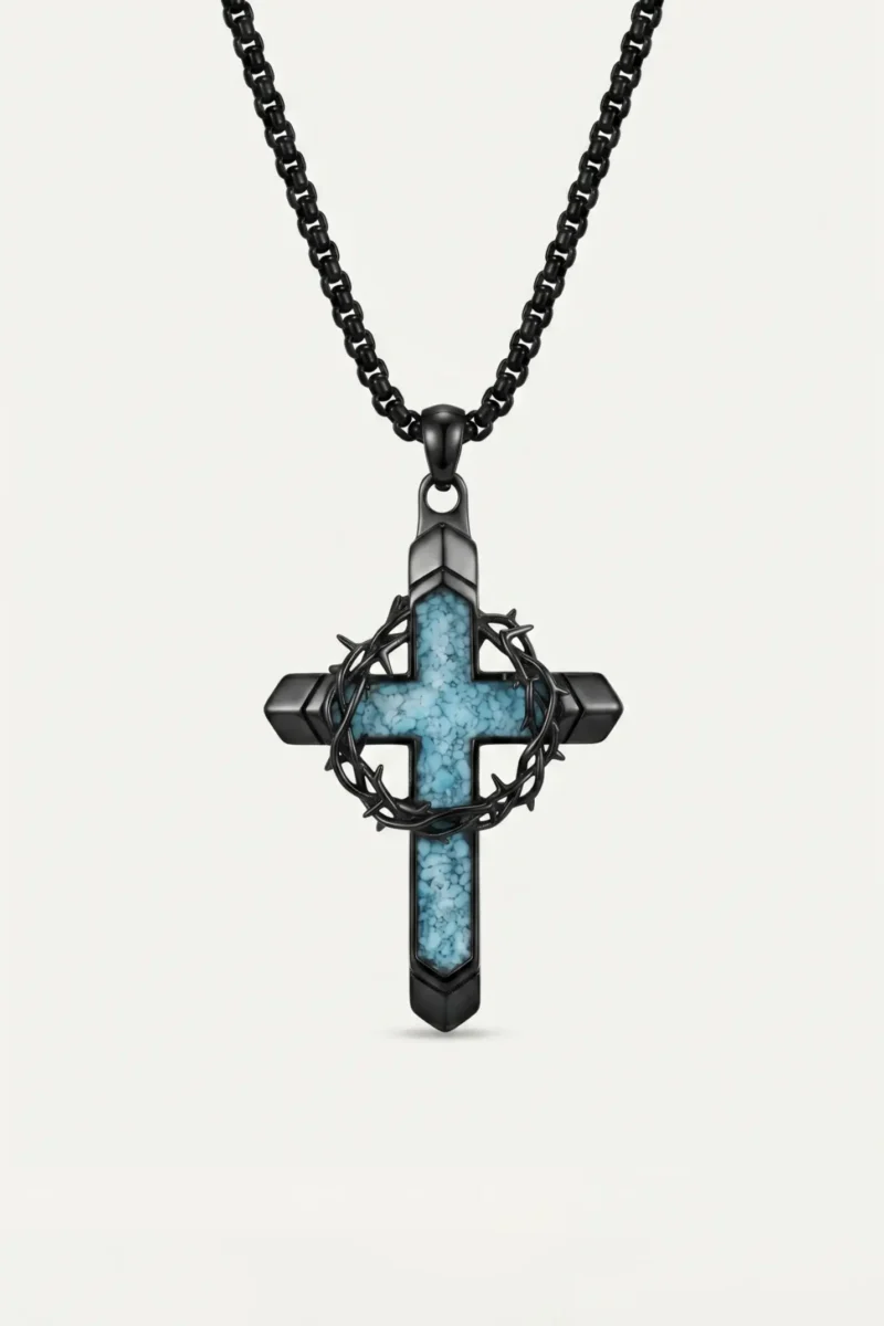 Redeemed in Glory – Christian Cross Necklace